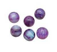 CSFFA Cuentas Redondas con Efecto de Polvo de Resina, 20mm, 100 Uds., for Pendientes/Collar Hechos a Mano, Piezas de Bricolaje, Accesorios y componentes de joyería(Purple)