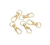 CSFFA Lote de 10 Ganchos giratorios con Cierre de Langosta for Llavero, Conector for Bolso, cinturón, Cadena de Perro, Accesorios for Hacer Joyas.(KC Gold_23 x 9 mm)