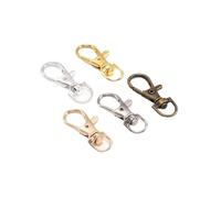 CSFFA Lote de 10 Ganchos giratorios con Cierre de Langosta for Llavero, Conector for Bolso, cinturón, Cadena de Perro, Accesorios for Hacer Joyas.(Random Mix_23 x 9 mm)