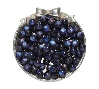 CSFFA Lote de 20-50 Cuentas Redondas de Resina de Ojo de Gato de Color Oscuro, espaciadoras for Pulseras, Manualidades, bisutería y Accesorios.(Blue_10mm x 20pcs)