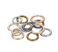 CSFFA Lote de 5 Cierres de Anilla de Metal con Resorte for Llavero, Hebillas, mosquetones, Bolsos, Cadenas for Perros, Accesorios for Hacer Joyas.(Random Color_48mm)