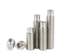 CSFFA M2-M12 304 Tornillo de fijación de extremo convexo de acero inoxidable hexagonal sin cabeza(25mm,M6-5pcs)