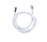 CSFFA Manguera de ducha de látex de 1,5/2 m, tubo flexible, grifo potente de silicona de alta presión, accesorios for baño y inodoro(White 1.5m)