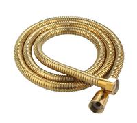 CSFFA Manguera de ducha flexible de acero inoxidable dorada, larga, for baño, extensión de manguera de agua, tubo de plomería(120cm)