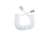 CSFFA Manguera de ducha Flexible for agua, plomería, inodoro, pistola pulverizadora for bidé, línea telefónica, manguera, accesorios baño 2M 3M 5M(White,5m 5000mm)