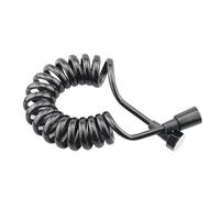 CSFFA Manguera de ducha Flexible resorte negro 2M/3M for agua, plomería, inodoro, pulverizador bidé, pistola, línea telefónica, accesorios baño(Black,200cm)