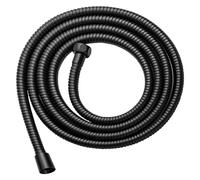 CSFFA Manguera de ducha Flexible SUS 304 negra 1,5/2M, extensión manguera agua for baño larga, tubería plomería, tubo tracción, accesorios(Black,150cm)