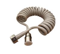 CSFFA Manguera de ducha línea telefónica 1,5 m/2m/3m, resorte Flexible PU for baño, plomería, inodoro, pulverizador bidé, accesorios(Gray,200CM_DN15)