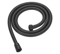 CSFFA Manguera de ducha mano acero inoxidable negro, 1,5/2m, tubo Flexible antibobinado, a prueba explosiones, accesorios baño(1.5m)