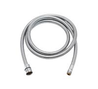 CSFFA Manguera extraíble for grifo de cocina F1/2 M15 x 1, manguera Flexible trenzada nailon negro, acero inoxidable, tubo interior Gel sílice, cromo gris(Stainless steel)