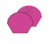 CSFFA Papel de regalo de flores con borde ondulado, estética del Día de San Valentín, arte, dopamina, ramo de mariposas, papel de regalo coreano for flores(Barbie Powder)