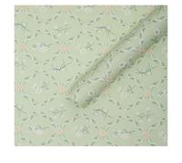 CSFFA Papel de regalo de flores de la serie Estate del Día de San Valentín, estética artística de celosía, papel de regalo coreano for flores(A)