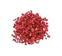 CSFFA Relleno de Piedra triturada de Vidrio y Metal, 20/50 g, for decoración de Mesa, Tartas, Posavasos de Frutas, Cristal Decorativo for Molde de Resina epoxi.(Red_S-20Grams)