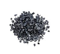 CSFFA Relleno de Piedra triturada de Vidrio y Metal, 20/50 g, for decoración de Mesa, Tartas, Posavasos de Frutas, Cristal Decorativo for Molde de Resina epoxi.(Dark Gray_M-50Grams)