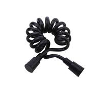 CSFFA Rociador de baño Flexible antienvoltura estilo línea telefónica, tubo conexión, manguera ducha con resorte, inodoro, bidé, fontanería agua(Black,2 meters)