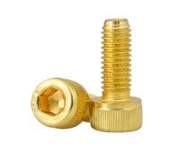 CSFFA Tornillos Allen de acero inoxidable chapados en oro y titanio, con cabeza hueca hexagonal, M2, M2.5, M3, M4, M5 y M6, 5-20 unidades(M4 10PCS,X 8mm)
