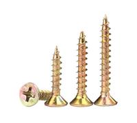 CSFFA Tornillos autorroscantes for madera de cabeza plana, avellanados, con recubierto de zinc, M3, M3.5, M4, M5 y M6, for tableros de fibra aglomerados.(14mm x100pcs,M3)