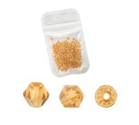 CSFFA Venta al por Mayor, 1000 Unidades, Bolsa Grande, Coloridas Cuentas de Cristal bicono de 4 mm, Cuentas espaciadoras Sueltas, Accesorios for Hacer Joyas y Pulseras.(Gsha_4mm 1000pcs)