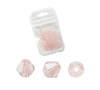 CSFFA Venta al por Mayor, 1000 Unidades, Bolsa Grande, Coloridas Cuentas de Cristal bicono de 4 mm, Cuentas espaciadoras Sueltas, Accesorios for Hacer Joyas y Pulseras.(Silk AB_4mm 1000pcs)