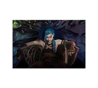 CSFWRUKL Arcane League of Legends Anime Fanart Póster Pintura Decorativa Lienzo Arte de Pared Salón Póster Dormitorio Pintura, Arte de Pared Impresión de Imagen Moderna Decoración de Habitación