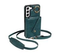 CSHNB Funda para teléfono Funda Tipo Cartera Compatible con Samsung Galaxy S23 FE con Soporte Giratorio de 360°, Soporte y 6 Ranuras for Tarjetas, con Textura de Lichi. Protección Duradera(Ye?il)