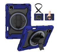 CSHNB Shockproof Case for Honor Pad GT Pro 12.3" / MagicPad 2 12.3" Tablet Cover Kids Case TPU Case Kickstand Rugged Protective Cover with Hand Strap Carrying Strap(Dark Blue)