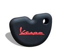 CSHU Cubierta de la Caja de la Llave del Coche Llavero Bolsa de la Llave del Anillo, Apto para Vespa GTS Vespa GTS300 946 LX150 Enrico Piaggio 125150 Fly RA1 3vte 200, Negro con Rojo