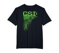 CSI Evidence Camiseta, Hombre Tallas Grandes, Negro, 3X Alto