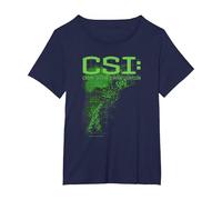 CSI Evidence Camiseta, Mujer Tallas Grandes, Azul Marino, 3XL Grande