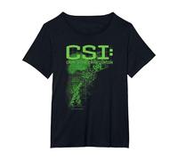CSI Evidence Camiseta, Mujer Tallas Grandes, Negro, 2XL Grande