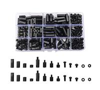 Csirnto Caja Tornillos 260 Piezas Juego de Tornillos M3 de Nylon Tornillos de Plastico M3 Macho-Hembra Columna Hexagonal Tornillos con Tuerca Tornillo Tuerca Kit Manguito Roscado