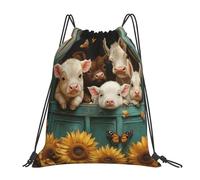 CSIVKEJ Bolsas con cordón para gimnasio, deportes, viajes, trabajo, bolsa de yoga, unisex, para adultos, Farm Animals 10, Talla única