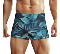 CSIVKEJ Calzoncillos tipo bóxer para hombre, con estampado de leopardo, suaves, elásticos, transpirables, Gris Verde Sombra, XL
