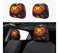 CSIVKEJ Fundas para reposacabezas de coche, 2 piezas, para la mayoría de los vehículos, accesorios interiores de automóviles
