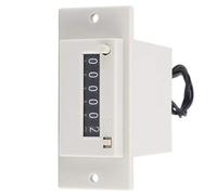 CSK6-YKW Contador Electromagnético 6 Dígitos 0-999999 Rango de Conteo Contador Electrónico de Pulso Contador Digital Totalizador Contador de Pulso Electromagnético(DC 12V)