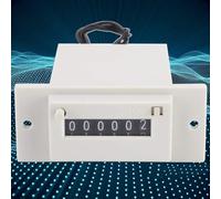 CSK6-YKW - Contador electromagnético de 6 dígitos 0-999999 contador de pulsos CC 12 V, pantalla digital para automatización industrial, velocidad de conteo de 20 Hz, montaje en panel