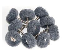 cskky Cepillo mini for pulir con cabezal de lijado de fieltro de lana de 1 pulgada, rueda de pulido abrasiva, vástago de 2,35/3 mm, hilo de algodón