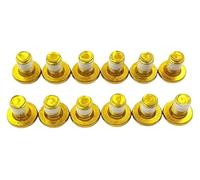 cskky Colorful Front Brake Disc Pad Screw Screws Dirt Bike Off-Road Motorcycle Accessories Compatible with Su&rron Light Bee Sur-Ron Sur Ron(Gold 12pcs)