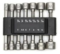 cskky Juego de 9/14 piezas 5 mm a 13 con boquillas casquillo hexagonal, juego destornilladores, Schroeven Draaier, juegos brocas, herramientas, llaves tubo .otc