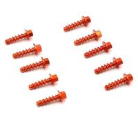 cskky Kit de Pernos de Tornillo de Piezas de plástico autorroscantes for Bicicletas de Cross de 10 Piezas Compatible con EXC EXCF XC XCF SX SXF 125 250 300 350 400 450 500 1997-2023(Orange)