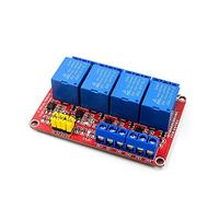CSKWLLNBC 1 2 4 6 Placa de módulo relé 8 Canales DC 5V 12V 24V Escudo con optoacoplador Gatillo por flanco Alto y bajo Relé Potencia vías(12v 6 Channel Red)