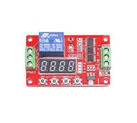 CSKWLLNBC Relé de retardo Tiempo Digital LED FRM01, módulo relé Temporizador multifunción DC 12V 1CH, Interruptor Bucle, Placa sincronización Bloqueo automático