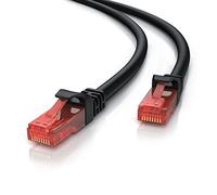 CSL - 5m Cable de Red Gigabit Ethernet LAN Cat.6 RJ45-1000Mbit s - Cable de conexión a Red - UTP - Compatible con Cat.5 Cat.5e Cat.7 - Conmutador Router módem Punto de Acceso -Negro