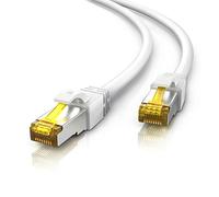 CSL - Cable de red CAT 7 de 7,5 m, para cable de Internet de alta velocidad de 10 Gigabit, cable Ethernet de alta velocidad, S FTP PIMF, 10 Gbps, cat. 7, RJ45, conmutador, router, módem, PC, 7,5 m,