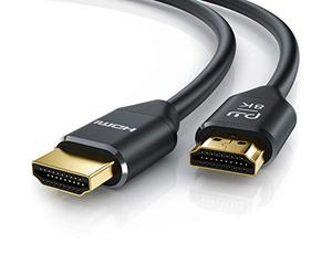 CSL - Cable HDMI 2.1 (2 m, 8 K, 60 Hz, 4 K a 120 Hz, con DSC, HDMI 2.1, 2.0a 2.0b, 3D, Ethernet de alta velocidad, HDTV, UHD II y HDR)