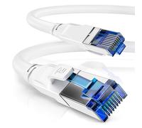 CSL-Computer CAT.8 Cable de red de 40 Gbps - Cable para LAN, parche y datos - Cable Gigabit Ethernet de alta velocidad [40000 Mbps] - S / FTP PIMF Shielding RJ45 Connector [10.0m] [blanco