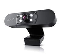 CSL - Webcam Full HD 1080p con micrófono - 2K 1920x1080p @ - 4 luces auxiliares/escena - Lente 5P - Balance de blancos automático - para PC Mac - OBS, Zoom, mezclador, Skype, FaceTime