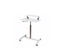 CSMDD Mesa Móvil sobre la Cama, Escritorio Elevador Ajustable con 4 Ruedas Giratorias para Casa, Oficina, Aula, Hospital