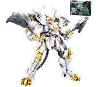 CSNRHG Tigre Blanco Samurai Mech Robot Modelo con Doble Cabeza de Hacha Bloques de Construcción Juguete Conjunto Mítico para Cumpleaños para Edad 8+ Niños Adultos Adolescentes 679 Piezas