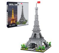 CSNRHG Torre Eiffel de París Modelo Arquitectónico Mundialmente Famoso Conjunto de Bloques de Construcción Micro 3350 Piezas 3D Puzzle Juguetes Regalos para Niños y Adultos